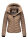 Marikoo Kagomee Damen Steppjacke B957 Taupe Größe XS - Gr. 34
