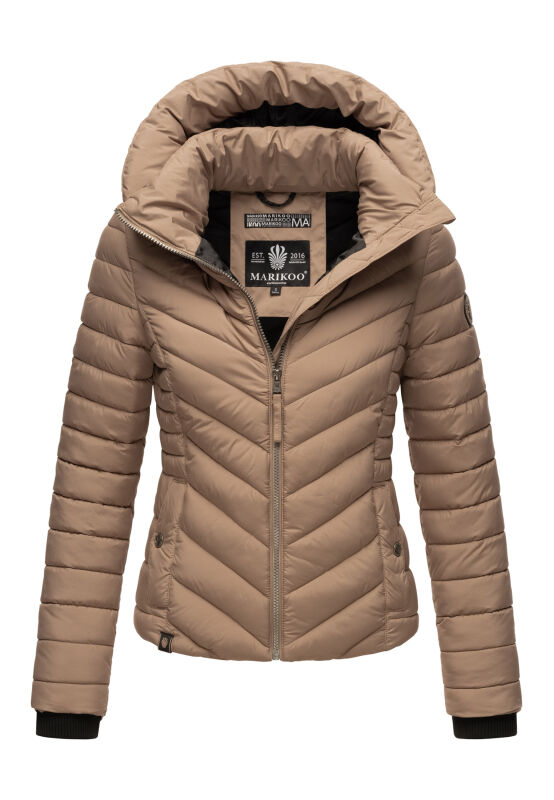 Marikoo Kagomee Damen Steppjacke B957 Taupe Größe S - Gr. 36