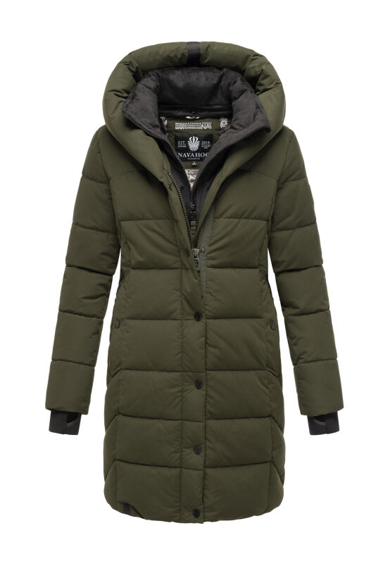 Navahoo Knutschilein Damen Winterjacke B959 Dark Olive Größe S - Gr. 36