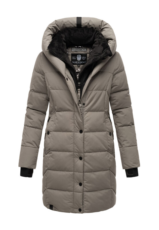 Navahoo Knutschilein Damen Winterjacke B959 Grau Größe XXL - Gr. 44