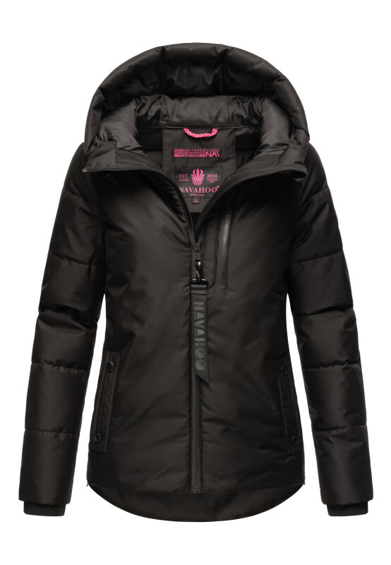 Navahoo Krümelein Damen Winterjacke B960 Kruemel-Schwarz-Gr.L