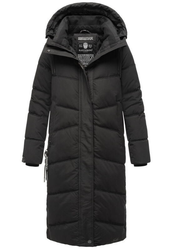 Navahoo Kuschelmausi Damen Winterjacke B961 Schwarz Größe S - Gr. 36