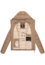 Marikoo Sayadaa Damen Steppjacke B966 Taupe Grey Größe XXL - Gr. 44