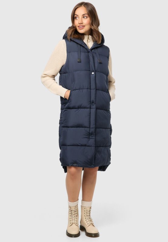 Marikoo Sayorii Damen Winter Weste B967 Navy Größe S - Gr. 36