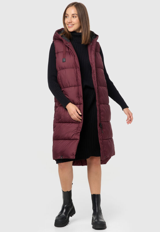 Marikoo Sayorii Damen Winter Weste B967 Wine Größe XXL - Gr. 44