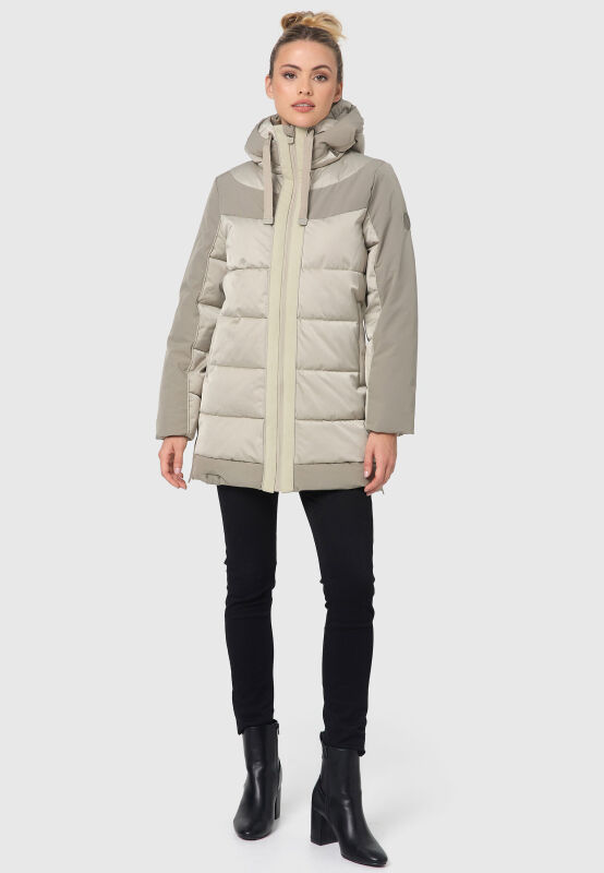 Navahoo Parka übergangsjacke Damen Hellgraue Winterjacke Damen