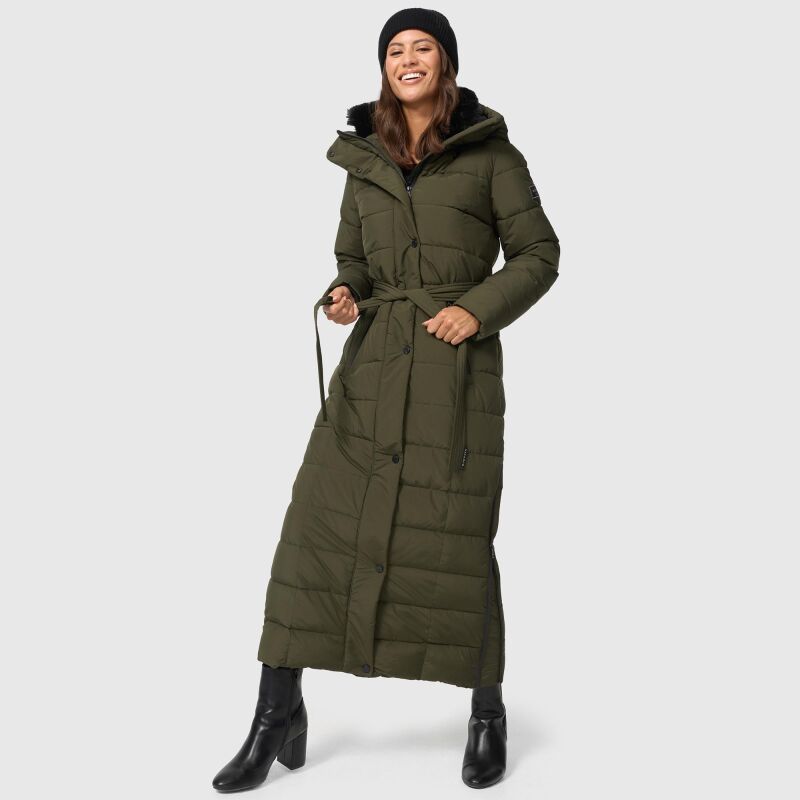 Navahoo Das Teil XIV Damen Winter Steppmantel B974 Dark Olive-Größe XL - Gr. 42
