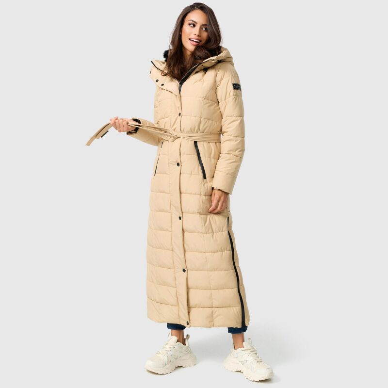 Navahoo Das Teil XIV Damen Winter Steppmantel B974 Sand-Größe M - Gr. 38