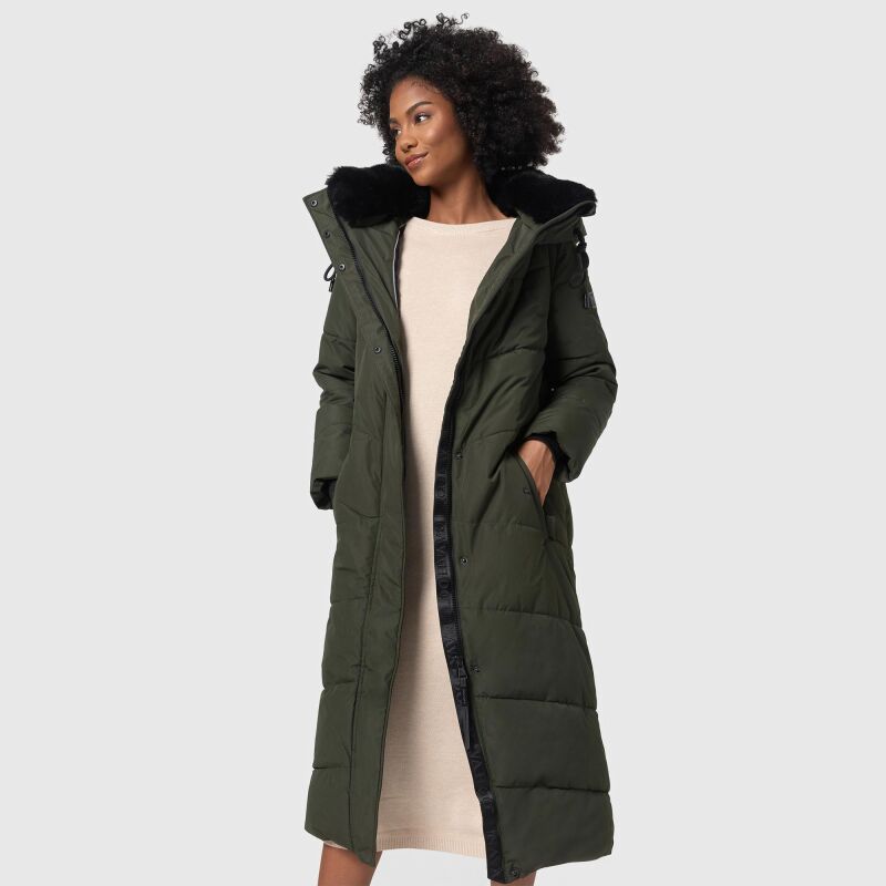 Navahoo Hingucker XIV Damen Winterjacke B976 Dark Olive Größe S - Gr. 36