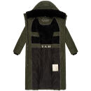 Navahoo Hingucker XIV Damen Winterjacke B976 Dark Olive Größe M - Gr. 38