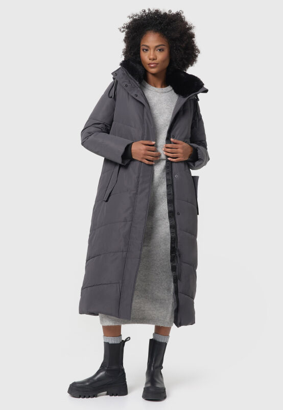 Navahoo Hingucker XIV Damen Winterjacke B976 Anthrazit Größe XS - Gr. 34