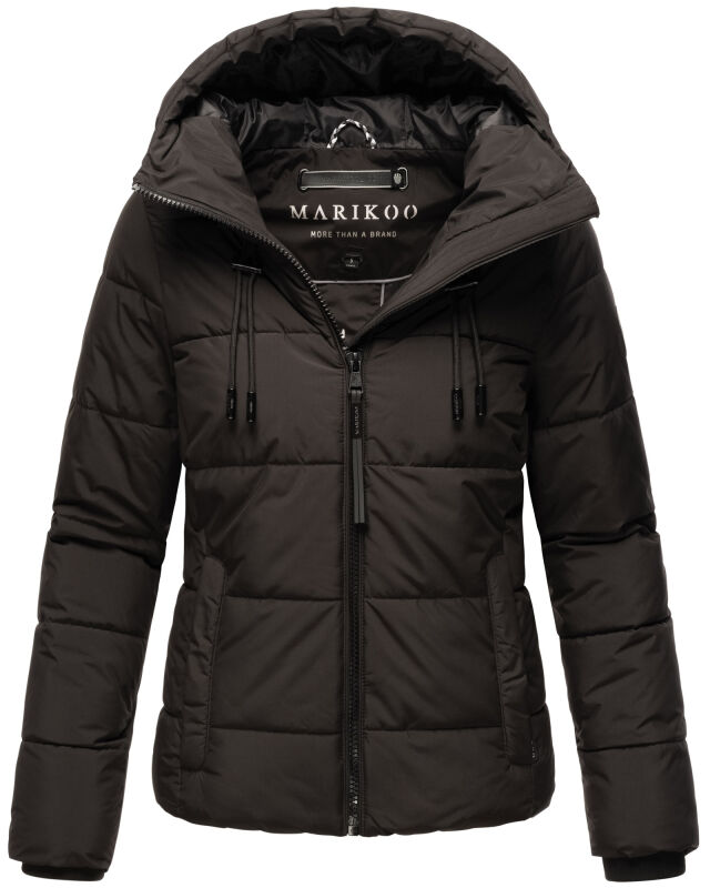 Marikoo Shimoaa XVI Damen Winter Steppjacke B977 Schwarz Größe XXL - Gr. 44