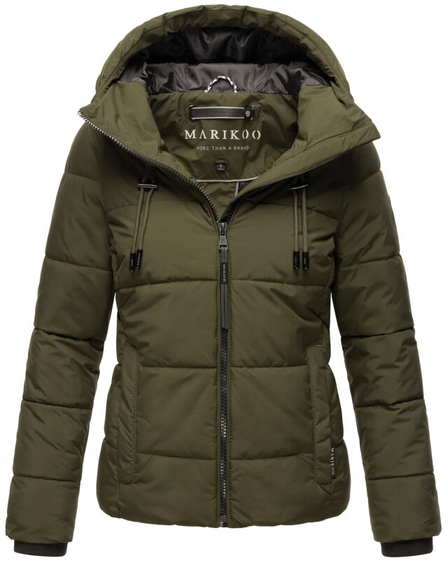 Marikoo Shimoaa XVI Damen Winter Steppjacke B977 Dark Olive Größe XL - Gr. 42