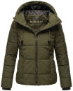 Marikoo Shimoaa XVI Damen Winter Steppjacke B977 Dark Olive Größe XL - Gr. 42