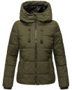 Marikoo Shimoaa XVI Damen Winter Steppjacke B977 Dark Olive Größe XL - Gr. 42