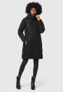 Marikoo Natsukoo Damen Winter Steppjacke lang B978 Schwarz Größe S - Gr. 36