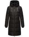 Marikoo Natsukoo Damen Winter Steppjacke lang B978 Schwarz Größe S - Gr. 36