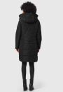 Marikoo Natsukoo Damen Winter Steppjacke lang B978 Schwarz Größe M - Gr. 38