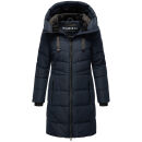 Marikoo Natsukoo Damen Winter Steppjacke lang B978 Navy Größe M - Gr. 38