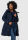 Marikoo Natsukoo Damen Winter Steppjacke lang B978 Navy Größe L - Gr. 40