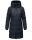 Marikoo Natsukoo Damen Winter Steppjacke lang B978 Navy Größe L - Gr. 40
