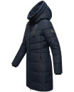 Marikoo Natsukoo Damen Winter Steppjacke lang B978 Navy Größe XL - Gr. 42