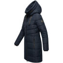 Marikoo Natsukoo Damen Winter Steppjacke lang B978 Navy Größe XXL - Gr. 44