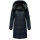 Marikoo Natsukoo Damen Winter Steppjacke lang B978 Navy Größe XXL - Gr. 44