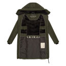 Marikoo Natsukoo Damen Winter Steppjacke lang B978 Dark Olive Größe S - Gr. 36