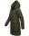Marikoo Natsukoo Damen Winter Steppjacke lang B978 Dark Olive Größe S - Gr. 36
