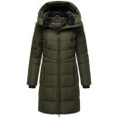 Marikoo Natsukoo Damen Winter Steppjacke lang B978 Dark Olive Größe M - Gr. 38
