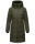 Marikoo Natsukoo Damen Winter Steppjacke lang B978 Dark Olive Größe XL - Gr. 42