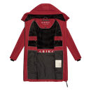 Marikoo Natsukoo Damen Winter Steppjacke lang B978 Dark Red Größe XS - Gr. 34