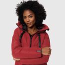 Marikoo Natsukoo Damen Winter Steppjacke lang B978 Dark Red Größe XL - Gr. 42