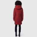 Marikoo Natsukoo Damen Winter Steppjacke lang B978 Dark Red Größe XL - Gr. 42