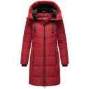 Marikoo Natsukoo Damen Winter Steppjacke lang B978 Dark Red Größe XL - Gr. 42