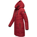 Marikoo Natsukoo Damen Winter Steppjacke lang B978 Dark Red Größe XL - Gr. 42