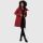 Marikoo Natsukoo Damen Winter Steppjacke lang B978 Dark Red Größe XL - Gr. 42