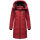 Marikoo Natsukoo Damen Winter Steppjacke lang B978 Dark Red Größe XL - Gr. 42