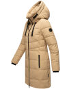 Marikoo Natsukoo Damen Winter Steppjacke lang B978 Beige Größe XS - Gr. 34
