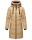 Marikoo Natsukoo Damen Winter Steppjacke lang B978 Beige Größe XS - Gr. 34