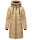 Marikoo Natsukoo Damen Winter Steppjacke lang B978 Beige Größe M - Gr. 38
