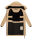 Marikoo Natsukoo Damen Winter Steppjacke lang B978 Beige Größe M - Gr. 38