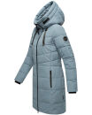 Marikoo Natsukoo Damen Winter Steppjacke lang B978 Powder Blue Größe XS - Gr. 34