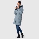 Marikoo Natsukoo Damen Winter Steppjacke lang B978 Powder...