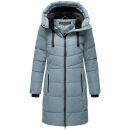 Marikoo Natsukoo Damen Winter Steppjacke lang B978 Powder Blue Größe S - Gr. 36