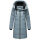 Marikoo Natsukoo Damen Winter Steppjacke lang B978 Powder Blue Größe S - Gr. 36