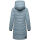 Marikoo Natsukoo Damen Winter Steppjacke lang B978 Powder Blue Größe L - Gr. 40