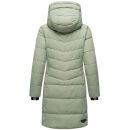 Marikoo Natsukoo Damen Winter Steppjacke lang B978 Smokey Mint Größe S - Gr. 36
