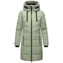 Marikoo Natsukoo Damen Winter Steppjacke lang B978 Smokey Mint Größe M - Gr. 38